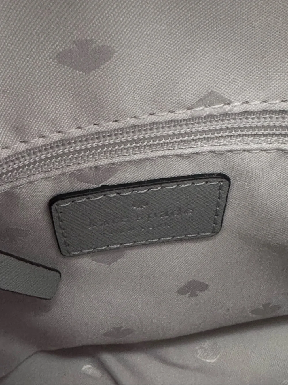 Kate Spade gray crossbody purse